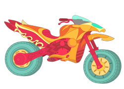 Size: 4904x3505 | Tagged: safe, artist:gmaplay, sunset shimmer, equestria girls, g4, my little pony equestria girls: friendship games, motocross outfit, motorcross, motorcycle, no pony, object, simple background, transparent background