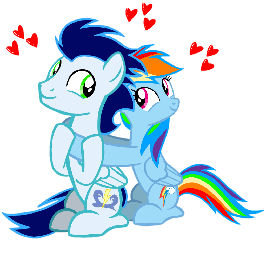 2920589 - safe, artist:mlplary6, rainbow dash, soarin', pegasus