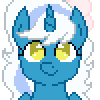 Size: 100x100 | Tagged: safe, artist:trep1xation, oc, oc only, oc:fleurbelle, alicorn, pony, alicorn oc, animated, blinking, bow, cute, female, gif, hair bow, horn, looking at you, mare, simple background, smiling, solo, transparent background, wings, yellow eyes
