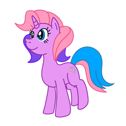 Size: 1280x1280 | Tagged: safe, artist:omegaridersangou, lily lightly, pony, unicorn, g3, g4, female, g3 to g4, generation leap, mare, simple background, solo, transparent background