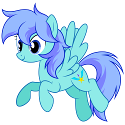 Size: 3438x3438 | Tagged: safe, artist:willow krick, oc, oc only, oc:vallant estrelia, oc:飒星, pegasus, pony, base used, female, flying, high res, mare, pegasus oc, simple background, smiling, solo, spread wings, transparent background, wings