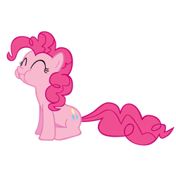 Size: 1024x1024 | Tagged: safe, artist:theaceofspadez, pinkie pie, earth pony, pony, a bird in the hoof, g4, season 1, ^^, eyes closed, female, mare, simple background, solo, transparent background, vector