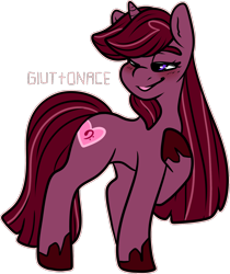 Size: 1346x1602 | Tagged: safe, artist:sexygoatgod, oc, oc only, oc:glittering concerto, pony, unicorn, adoptable, blushing, crack ship offspring, female, horn, magical lesbian spawn, offspring, parent:octavia melody, parent:tempest shadow, simple background, solo, transparent background, unicorn oc