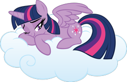 Size: 2336x1518 | Tagged: safe, artist:jaye, twilight sparkle, alicorn, pony, g4, .svg available, cloud, lying down, lying on a cloud, on a cloud, simple background, solo, stock vector, svg, transparent background, twilight sparkle (alicorn), vector