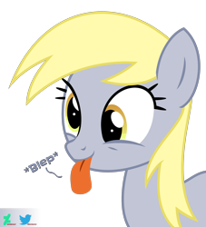 Size: 2500x2753 | Tagged: safe, artist:kuren247, derpy hooves, pegasus, pony, g4, :p, adorable face, bust, cross-eyed, cute, derpabetes, female, high res, portrait, simple background, solo, text, tongue out, transparent background, vector