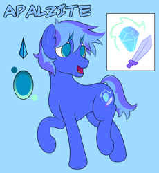 Size: 3000x3256 | Tagged: safe, artist:registereduser, oc, oc only, oc:apalzite, original species, high res, horns, male, reference sheet, slender, solo, stallion, thin