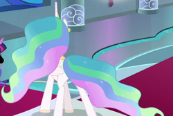 Size: 612x411 | Tagged: safe, princess celestia, alicorn, pony, g4, the ending of the end, cropped, solo