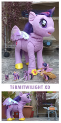 Size: 798x1608 | Tagged: safe, artist:dingopatagonico, twilight sparkle, alicorn, pony, g4, at-act, figurine, irl, photo, star wars, toy, twilight sparkle (alicorn)