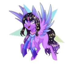 Size: 3200x2684 | Tagged: safe, artist:honeybbear, oc, alicorn, pony, colored wings, female, high res, mare, simple background, solo, transparent background, two toned wings, wings