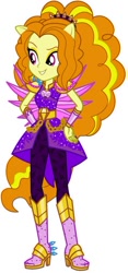 Size: 236x503 | Tagged: safe, artist:ajosterio, adagio dazzle, human, equestria girls, g4, my little pony equestria girls: legend of everfree, alternate universe, boots, clothes swap, crystal guardian, crystal wings, high heel boots, ponied up, shoes, simple background, solo, white background, wings