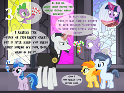 Size: 1440x1080 | Tagged: safe, artist:aimeelovesu, artist:bronybyexception, artist:krazy3, artist:missgoldendragon, artist:ryanbate, artist:sketchmcreations, artist:sonofaskywalker, artist:star-burn, artist:starryshineviolet, artist:tamalesyatole, chancellor neighsay, peachy pie, shady daze, spike, star dreams, sweet pop, twilight sparkle, alicorn, dragon, earth pony, pony, unicorn, g4, 3, advent calendar, book, bribery, candy, candy cane, catholicism, christmas, colt, female, filly, foal, food, holiday, male, mare, stained glass, stallion, twilight sparkle (alicorn)