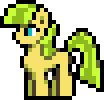 Size: 104x100 | Tagged: safe, artist:bitassembly, oc, oc only, oc:lemon drop, earth pony, pony, female, pixel art, simple background, solo, transparent background