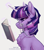 Size: 2400x2700 | Tagged: safe, artist:avroras_world, twilight sparkle, pony, unicorn, g4, accessory, book, chest fluff, ear fluff, female, glasses, glowing, glowing horn, high res, horn, magic, mare, reading, redesign, short hair, short mane, simple background, solo, unicorn twilight, white background