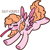 Size: 1382x1385 | Tagged: safe, artist:sexygoatgod, oc, oc only, oc:surprise party, pegasus, pony, adoptable, blushing, female, magical lesbian spawn, mare, offspring, parent:pinkie pie, parent:surprise, party horn, pegasus oc, simple background, solo, transparent background