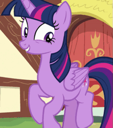 Size: 443x502 | Tagged: safe, screencap, twilight sparkle, alicorn, pony, ppov, season 6, adorkable, animated, cropped, cute, dancing, dork, excited, female, folded wings, gif, grin, happy, loop, mare, open mouth, open smile, reaction image, smiling, solo, talking, trotting, trotting in place, twiabetes, twilight sparkle (alicorn), wings