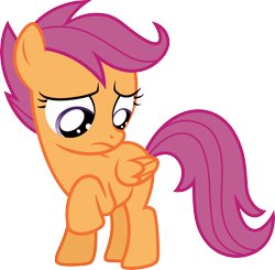 Size: 3066x3000 | Tagged: safe, artist:cloudy glow, scootaloo, pegasus, pony, flight to the finish, g4, .ai available, high res, simple background, solo, transparent background, vector