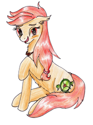 Size: 2368x3184 | Tagged: safe, artist:40kponyguy, derpibooru exclusive, edit, oc, oc only, oc:safe haven, earth pony, hagwarders, pony, 2023 community collab, derpibooru community collaboration, cute, ear fluff, female, high res, jewelry, looking at you, mare, necklace, simple background, solo, traditional art, transparent background