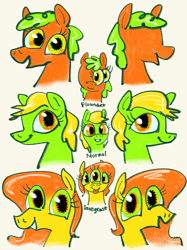 Size: 2048x2732 | Tagged: safe, artist:ja0822ck, oc, flounder, pony, high res, how to draw, looking at you, simple background, smiling, smiling at you, tutorial