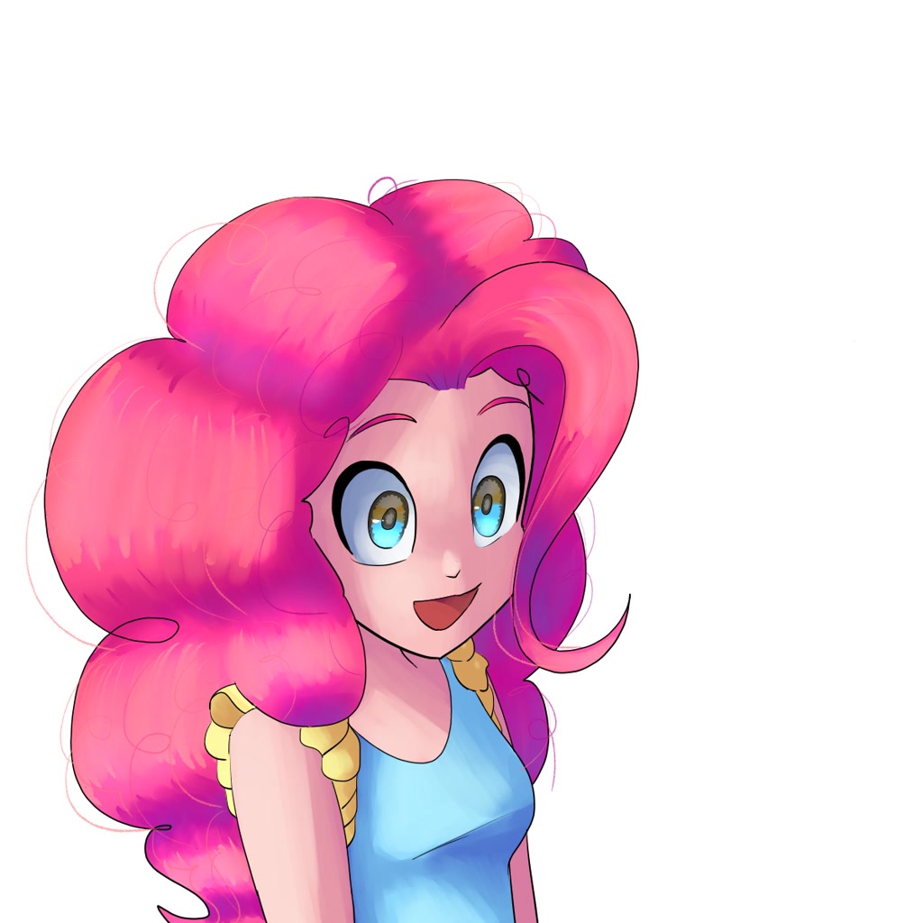 3017333 Safe Artistandromedasparkz Pinkie Pie Human Female Happy Humanized Light Skin 2584