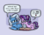 Size: 2048x1638 | Tagged: safe, artist:horsewizardart, starlight glimmer, trixie, pony, unicorn, g4, book, dialogue, duo, duo female, female, heart, lesbian, lidded eyes, lying down, prone, reading, ship:startrix, shipping, smiling, speech bubble
