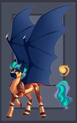 Size: 1281x2048 | Tagged: safe, artist:parrpitched, oc, oc:aurora dusk(fireverse), bat pony, clothes, concave belly, fireheart76's latex suit design, gloves, kink, latex, latex boots, latex gloves, latex suit, prisoners of the moon, rubber, slender, thin