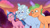 Size: 3072x1727 | Tagged: safe, screencap, alphabittle blossomforth, grassy hills, plum library, pony, unicorn, firework-ing together, g5, my little pony: tell your tale, spoiler:g5, spoiler:my little pony: tell your tale, spoiler:tyts01e42, female, frown, high res, magic, male, mare, stallion, telekinesis, trio, youtube link