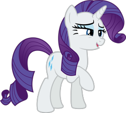 Size: 10322x9239 | Tagged: safe, rarity, pony, unicorn, g4, absurd resolution, female, mare, open mouth, raised hoof, simple background, solo, transparent background, vector