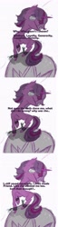Size: 1344x5248 | Tagged: safe, twilight sparkle, pony, unicorn, g4, 3 panel comic, chains, comic, eyes open, female, horn, mare, monark, solo, text