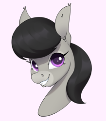 Size: 2150x2460 | Tagged: safe, artist:aquaticvibes, octavia melody, donkey, g4, burroctavia, bust, donkified, female, high res, mare, simple background, smiling, solo, species swap