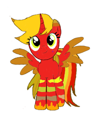 Size: 484x600 | Tagged: safe, oc, oc only, alicorn, pony, 2023 community collab, derpibooru community collaboration, alicorn oc, horn, simple background, smiling, solo, transparent background, wings
