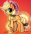 Size: 711x789 | Tagged: safe, artist:kannakiller, applejack, earth pony, pony, g4, christmas, commission, cowboy hat, digital art, female, full body, grin, happy new year, hat, holiday, holly, looking at you, mare, simple background, smiling, smiling at you, solo, sparkles