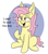 Size: 2506x2837 | Tagged: safe, artist:doodledonutart, fluttershy, bat pony, pony, g4, bat ponified, chest fluff, fangs, female, flutterbat, high res, it's a trap, lidded eyes, mare, race swap, simple background, sitting, solo, talking to viewer, white background, wingless