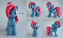 Size: 2300x1398 | Tagged: safe, artist:meplushyou, oc, oc:thunder flash, pegasus, pony, female, irl, mare, photo, plushie, solo