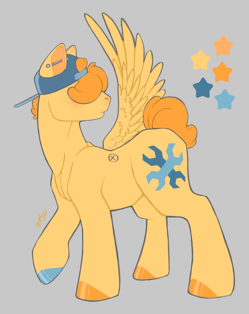 3017951-safe-artist-peepingtom-oc-pegasus-pony-backwards