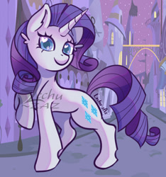 Size: 500x535 | Tagged: safe, artist:lechu-zaz, rarity, pony, unicorn, g4, female, solo