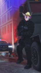 Size: 1440x2560 | Tagged: safe, oc, oc:nickyequeen, donkey, anthro, plantigrade anthro, 3d, commissioner:nickyequeen, counter-strike: global offensive, male, police, source filmmaker