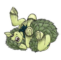 Size: 1950x1929 | Tagged: safe, artist:jehr, oc, oc only, oc:avocado, earth pony, pony, avocado, floppy ears, food, simple background, solo, white background