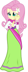 Size: 320x819 | Tagged: safe, artist:ajosterio, fluttershy, human, equestria girls, equestria girls specials, g4, my little pony equestria girls: movie magic, clothes, dress, female, india movie set, long dress, long skirt, simple background, skirt, solo, transparent background, vector