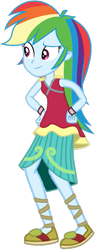 Size: 337x803 | Tagged: safe, artist:ajosterio, rainbow dash, human, equestria girls, equestria girls specials, g4, movie magic, female, hand on hip, india movie set, simple background, solo, transparent background, vector