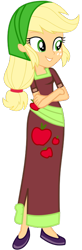 Size: 272x834 | Tagged: safe, artist:ajosterio, applejack, human, equestria girls, g4, movie magic, spoiler:eqg specials, clothes, dress, female, india movie set, long dress, long skirt, simple background, skirt, solo, transparent background, vector