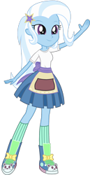 Size: 1024x1979 | Tagged: safe, artist:ajosterio, trixie, human, equestria girls, g4, my little pony equestria girls: summertime shorts, pet project, clothes swap, female, simple background, solo, transparent background, vector