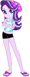 Size: 337x871 | Tagged: safe, artist:ajosterio, starlight glimmer, human, equestria girls, g4, crossed arms, female, sandals, simple background, solo, transparent background, vector