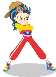 Size: 801x1098 | Tagged: safe, artist:ajosterio, indigo zap, human, equestria girls, equestria girls specials, g4, my little pony equestria girls: dance magic, clothes swap, female, simple background, solo, transparent background, vector, what if