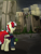 Size: 2227x2894 | Tagged: safe, artist:aaathebap, oc, oc:aaaaaaaaaaa, bat pony, pony, fallout equestria, apocalypse, butt, city, clothes, cloud, crepuscular rays, fallout, high res, jumpsuit, male, pipbuck, plot, ruins, stallion, sunshine, vault suit