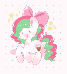 Size: 2470x2691 | Tagged: safe, artist:typhwosion, oc, oc only, oc:prized sprinkles, pony, bow, hair bow, high res, solo