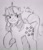 Size: 1753x2048 | Tagged: safe, artist:disc_02, twilight, pony, unicorn, g1, female, grayscale, mare, monochrome, pencil drawing, solo, traditional art