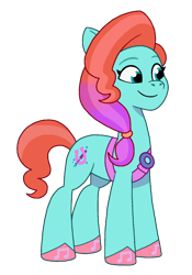 Size: 1074x1536 | Tagged: safe, artist:caseyben887, jazz hooves, earth pony, pony, g5, my little pony: tell your tale, female, hoof polish, mare, simple background, smiling, solo, transparent background, vector