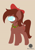 Size: 4961x7016 | Tagged: safe, artist:draconightmarenight, oc, oc:autumn rosewood, pegasus, pony, among us, brown pony, christmas accessory, clothes, colored sketch, monthly reward, solo, suit