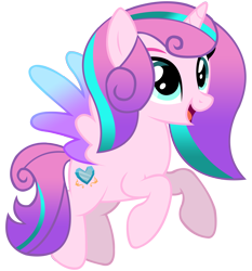 Size: 8377x9000 | Tagged: safe, artist:emperor-anri, artist:laszlvfx, princess flurry heart, alicorn, pony, g4, absurd resolution, base used, female, mare, older, older flurry heart, open mouth, simple background, solo, transparent background