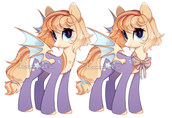 Size: 1280x877 | Tagged: safe, artist:dammmnation, oc, oc only, bat pony, pony, bat pony oc, bat wings, clothes, duo, eyes closed, female, mare, simple background, transparent background, wings